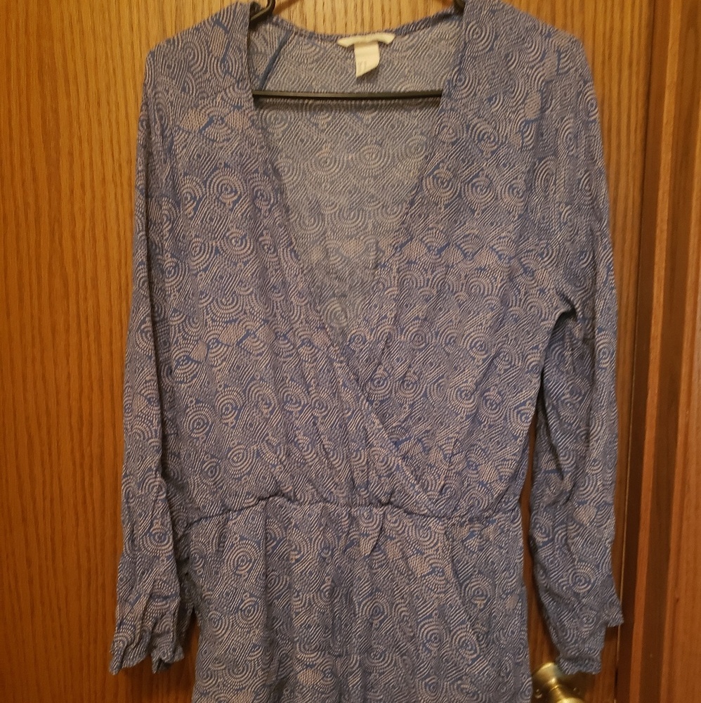 H&M- Size 10 Long Sleeved short romper